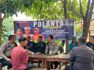 Polres Kediri Ajak Ngopi Warga Sambil Edukasi Tertib Berlalu Lintas