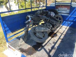 Motor Hancur, Kurir Tewas Ditabrak Truk di Pantura Nguling Pasuruan