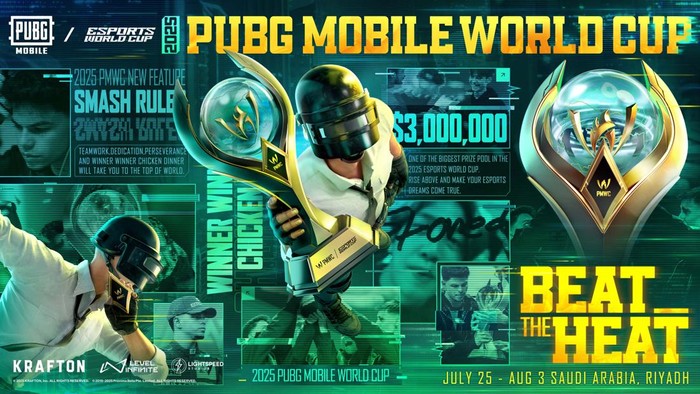 PUBG Mobile World Cup (PMWC) 2025, ajang bergengsi yang menjadi satu bagian dalam Esports World Cup (EWC) 2025, segera dimulai. Para penggemar bisa menyaksikan keseruannya mulai 25 Juli 2025.