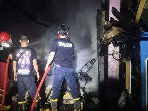 Empat Ruko di OKU Selatan Ludes Dilalap Api, Polisi Selidiki