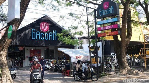 Salah satu gerai Mie Gacoan di Jalan Tantular Barat, Denpasar, Bali. (Foto: Aryo Mahendro/detikBali)