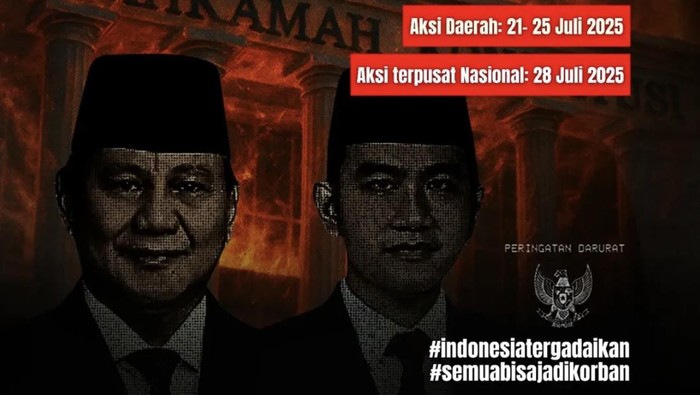 Seruan aksi Indonesia Cemas di media sosial.