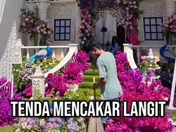 Pernikahan Viral ala Negeri Dongeng di Padang, Tenda Mencakar Langit