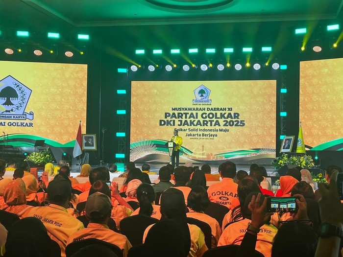 Bahlil Lahadalia di Musda Golkar (Ondang/detikcom)