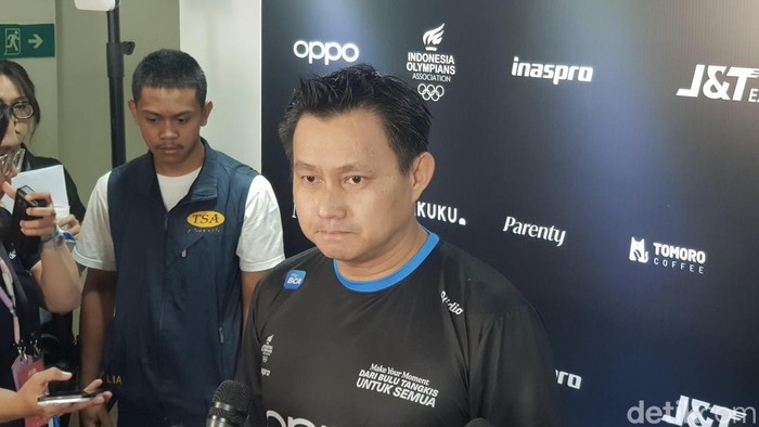 Candra Wijaya di acara Oppo fun match 2025.