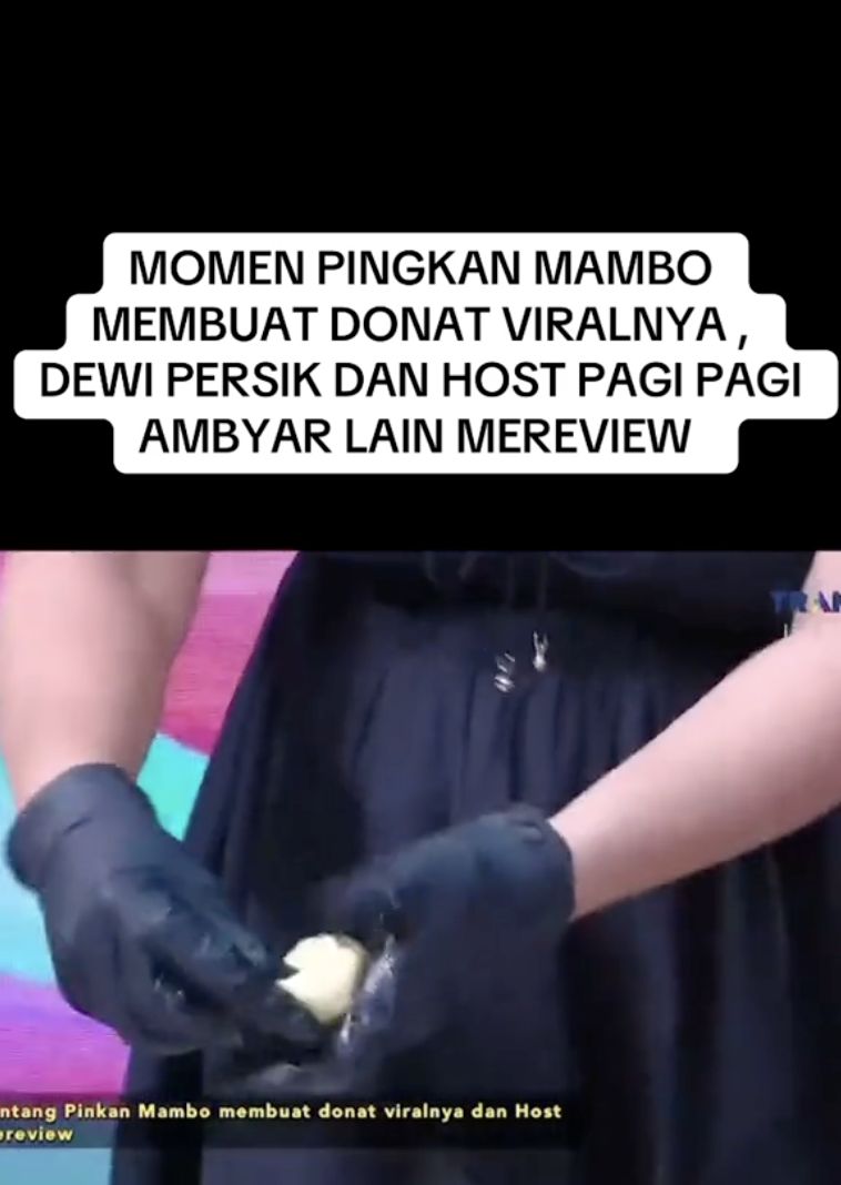 Cicip Donat Pinkan Mambo, Dewi Persik: Enak Kayak Roti Cakwe