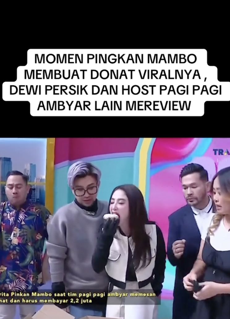 Cicip Donat Pinkan Mambo, Dewi Persik: Enak Kayak Roti Cakwe