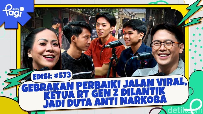 Gebrakan Perbaiki Jalan Viral, Ketua RT Gen Z Dilantik Jadi Duta Anti Narkoba
