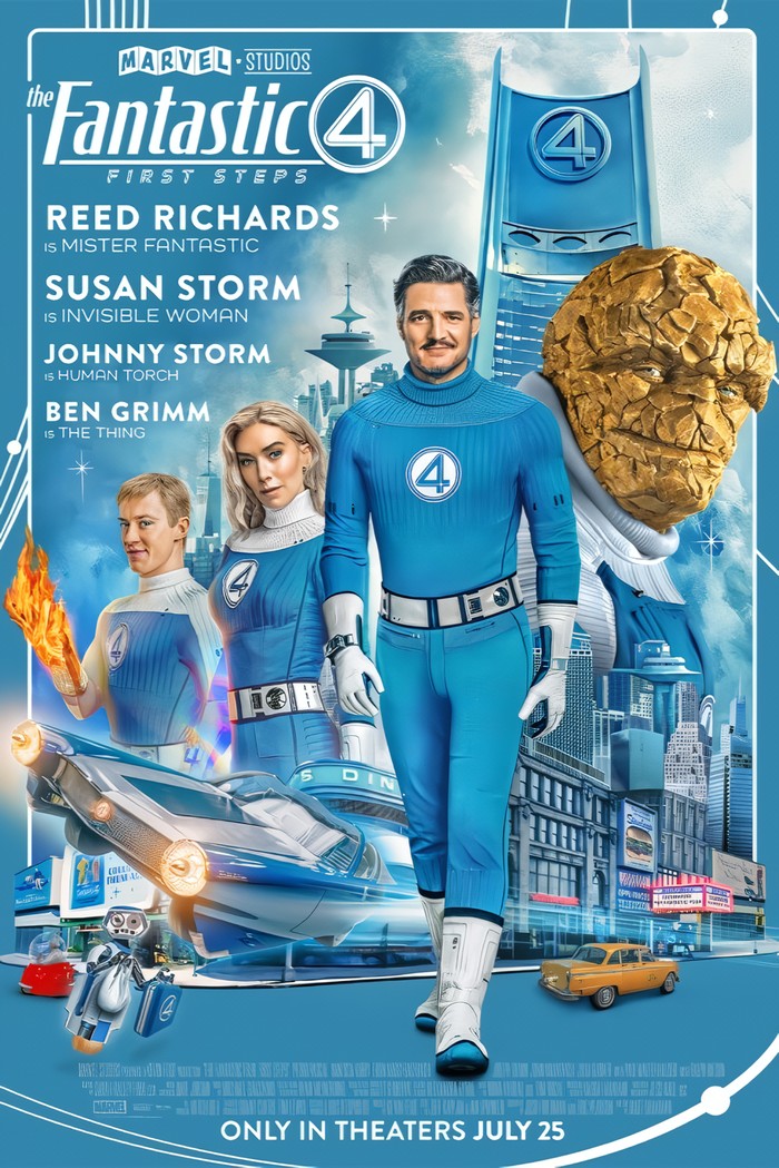 Poster film The Fantastic Four: First Steps