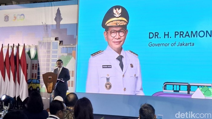Gubernur DKI Jakarta Pramono Anung dalam acara Urban Climate Action Programme (UCAP) Climate Action Implementation (CAI) Regional Convening 2025 di Jakarta.