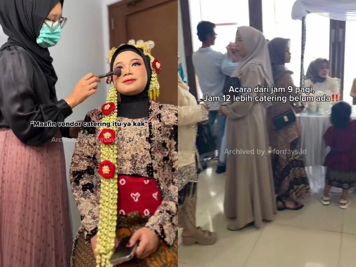 Jasa kreator konten pernikahan ini menceritakan pengantin ditipu oleh vendor katering, mendadak viral di media sosial. Jasa kreator konten pernikahan ini menceritakan pengantin ditipu oleh vendor katering, mendadak viral di media sosial.