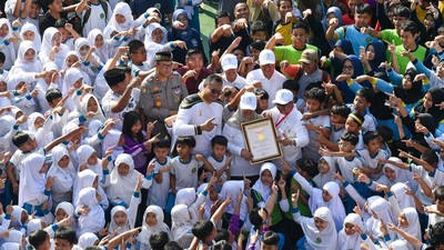 Potret Perayaan Hari Anak Nasional 2025, Kemendikdasmen Gelar Pagi Ceria