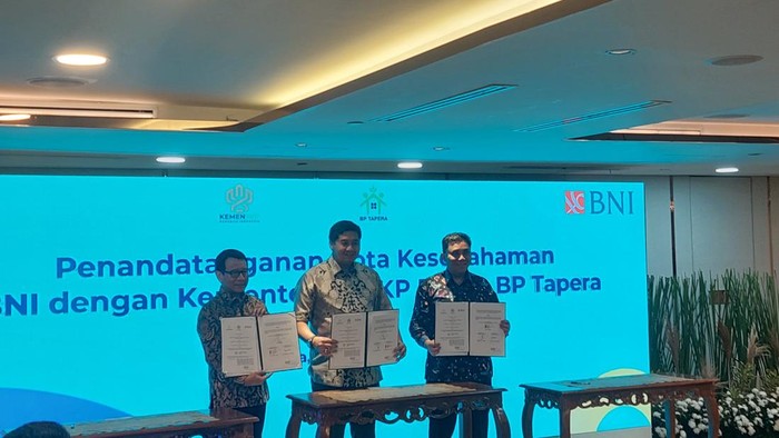 Penandatangan MoU antara Kementerian PKP dengan BNI