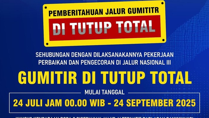 Penutupan jalur Gumitir-Banyuwangi