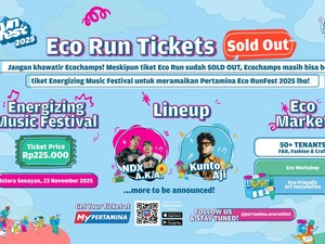 Tiket Pertamina Eco Run Sold Out, Yuk Ramaikan Energizing Music Festival!