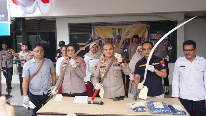 Polisi ungkap kasus tawuran pelajar di Bekasi (dok.istimewa)