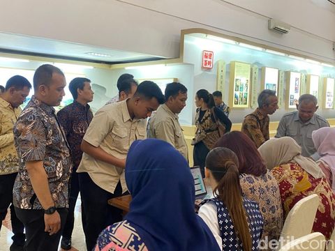Suasana lokasi Anugerah detikJateng-Jogja Awards 2025 di Gedung Gradhika Bhakti Praja, Kecamatan Semarang Selatan, Rabu (23/7/2025) malam.