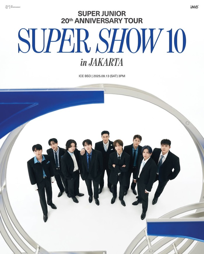 Poster konser Super Junior Super Show 10 Jakarta.