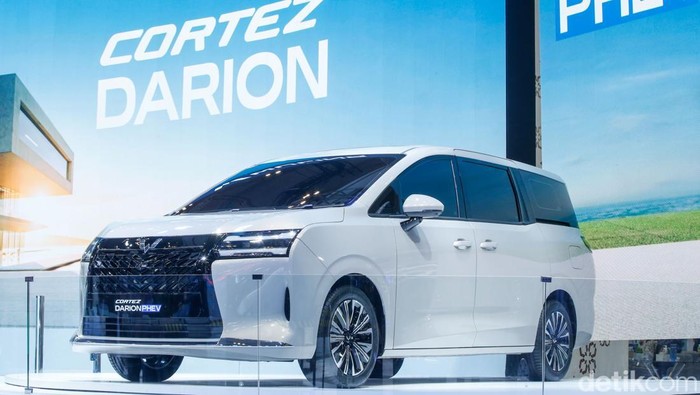 Wuling Cortez Darion saat diluncurkan di GIIAS 2025, ICE BSD, Tangerang, Rabu (23/7/2025).