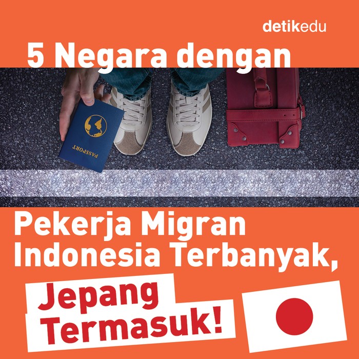 5 Negara dengan pekerja migran Indonesia terbanyak