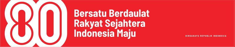 Banner HUT ke-80 RI