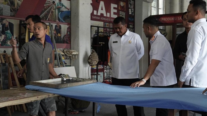 Direktur Jenderal Pemasyarakatan, Mashudi, melakukan inspeksi mendadak (sidak) ke tiga Unit Pelaksana Teknis (UPT) Pemasyarakatan di wilayah Tangerang. (dok istimewa)