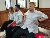 WNA Divonis gegara Kokain di Bali: 3 Orang Setahun Bui, 2 Lainnya 7 Tahun