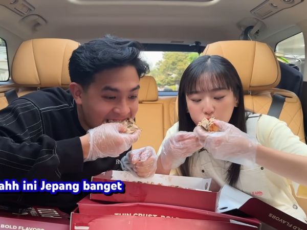 Kompaknya Jerome Polin dan Haruka Saat Mukbang Sushi hingga Pizza