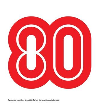 Logo HUT ke-80 RI 2025