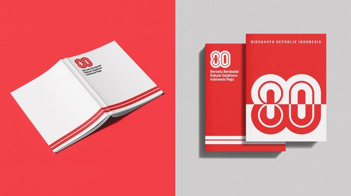 Logo HUT ke-80 RI untuk Template Notebook