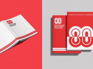 Template Logo HUT ke-80 RI untuk Media, Seragam, hingga ATK