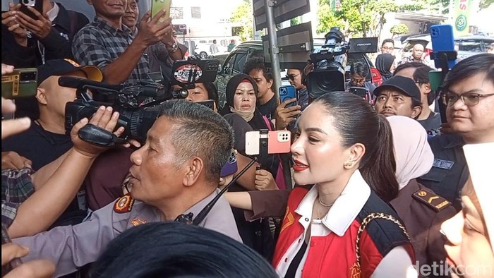 Nikita Mirzani jalani sidang TTPU Nikita Mirzani dan Mail saat ditemui di PN Jakarta Selatan, Kamis, 24 Juli 2025.