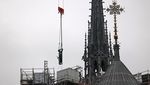 Patung Santo Thomas Hiasi Kembali Menara Notre-Dame de Paris