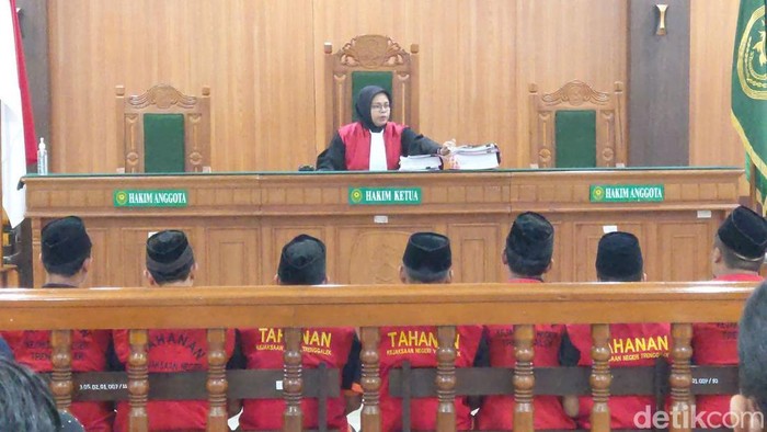 Sidang kasus pesilat rusak Polsek Watulimo Trenggalek