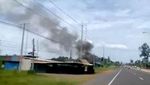 Thailand-Kamboja Memanas, Asap Tebal Selimuti Toko Swalayan di Sisaket