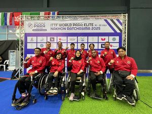 Atlet-atlet Para Tenis Meja RI Rebut Emas di Kejuaraan Dunia 2025