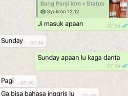 Chat Kocak Salah Paham Bahasa Inggris, Aduh Kacau!