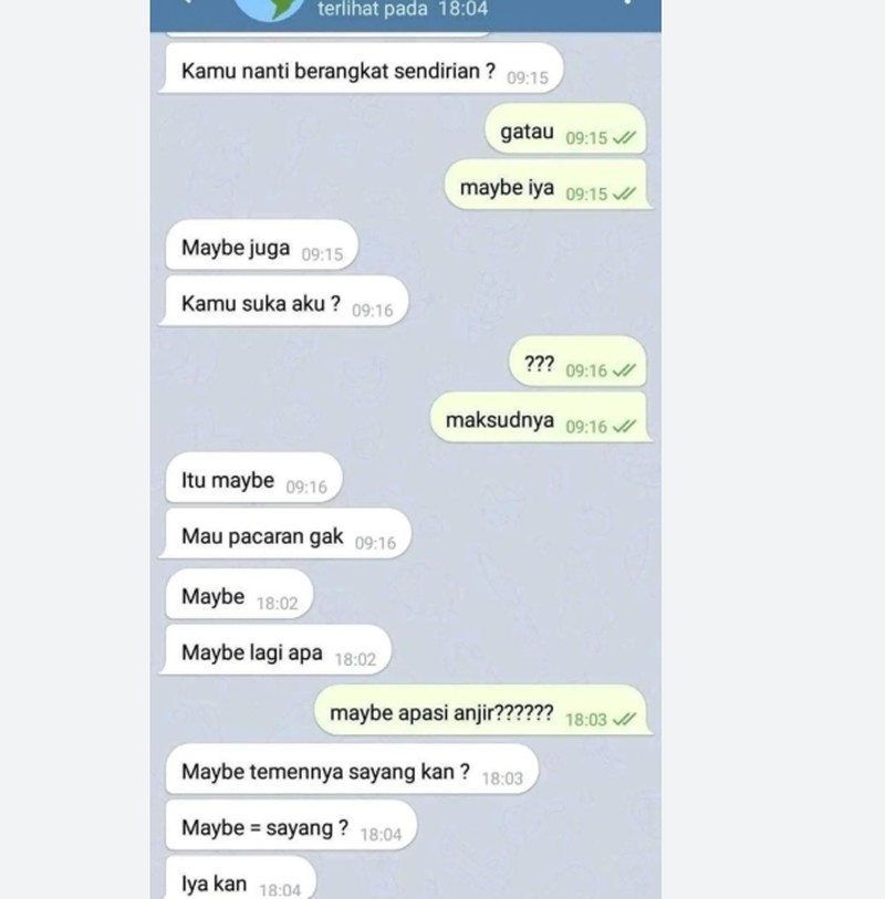 Inilah contoh pentingnya untuk belajar Bahasa Inggris. Selain nggak malu-maluin saat ditanya gebetan, jadinya kelihatan keren juga, kan