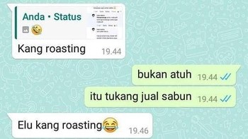 Roasting: semacam reaction tapi postingan orang di posting gitu. Foto: Instagram/meme.wkwk