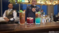 Tak lupa ada tiga racikan kopi andalan yang disajikan oleh Eden Bar. Mulai dari Mint & Grind, Tropical Dusk, hingga Scarlet Brew. Foto: Diah Afrilian/detikcom