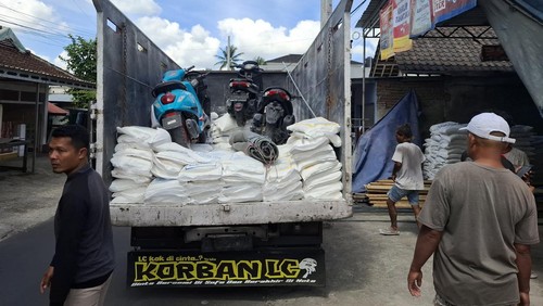 Empat motor bodong dari Bali diamankan di Lombok Tengah. (Dok Polres Lombok Tengah)