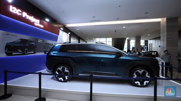 I2C (Indigenous Indonesia Car) di bawah naungan Teknologi Militer Indonesia (TMI) di GIIAS 2025. (CNBC Indonesia/Tri Susilo)
