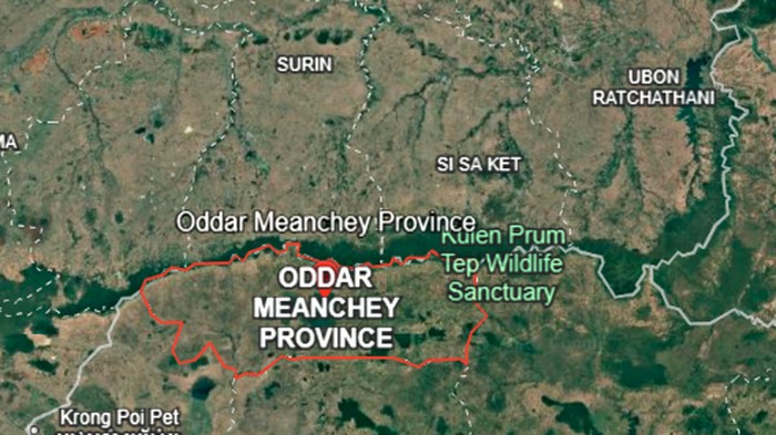 Lokasi perbatasan Thailand dan Kamboja yang menjadi titik ketegangan antara kedua negara.