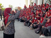 Massa Karyawan Puskesmas di Brebes Geruduk Kantor Pemkab, Ini Tuntutannya