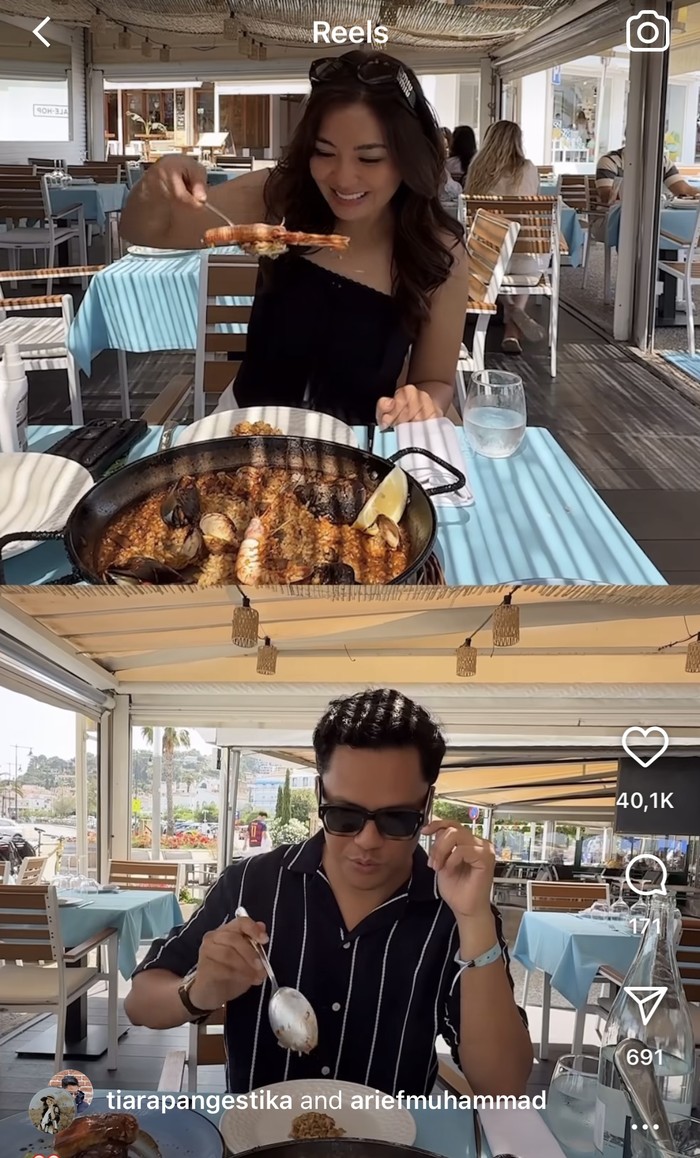 Mesranya Arief Muhammad dan Tiara Pangestika Saat Makan Bersama