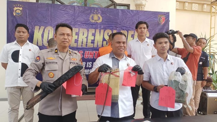 Polda Jambi merilis kasus kebakaran hutan dan lahan di Batanghari, Jambi