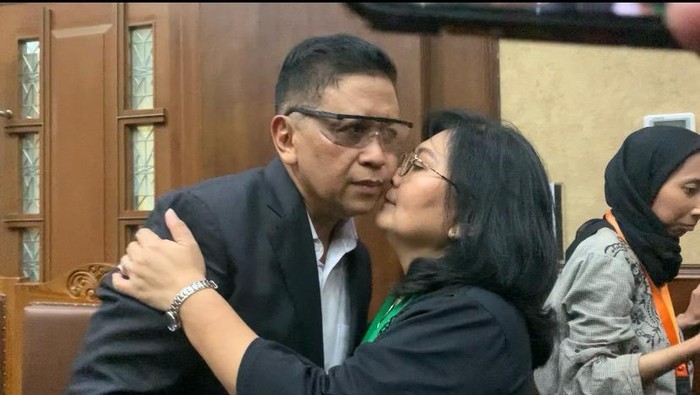 Sekjen PDIP Hasto Kristiyanto jelang sidang vonis (Mulia/detikcom)