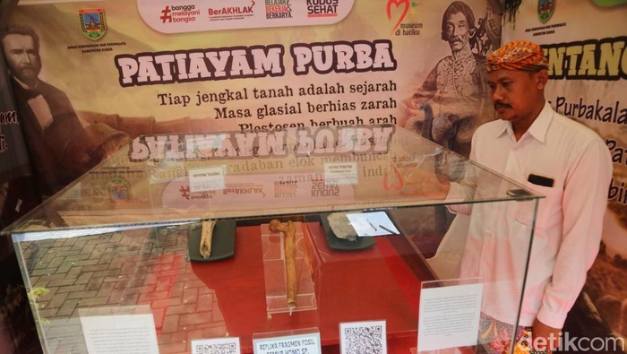 Suasana pameran Abirama Purbakala Patiayam di Museum Patiayam Kudus, Jumat (25/7/2025).