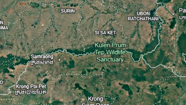 Titik wilayah perbatasan Thailand dan Kamboja