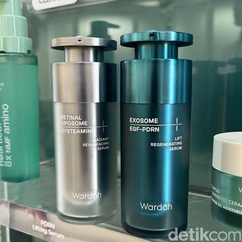 Wardah meluncurkan dua serum baru yang dikembangkan dengan formula yang terinspirasi secara klinis, yang memadukan perawatan kelas profesional dengan perawatan kulit sehari-hari, yaitu Radiant Resurfacing Serum dan Lift Regenerating Serum di Mall Kota Kasablanka, Jakarta Selatan (25/7/2025).